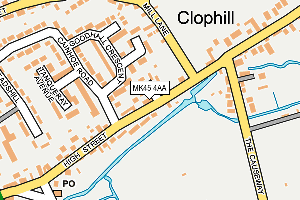 MK45 4AA map - OS OpenMap – Local (Ordnance Survey) MK45 4AA map - OS OpenMap – Local (Ordnance Survey)