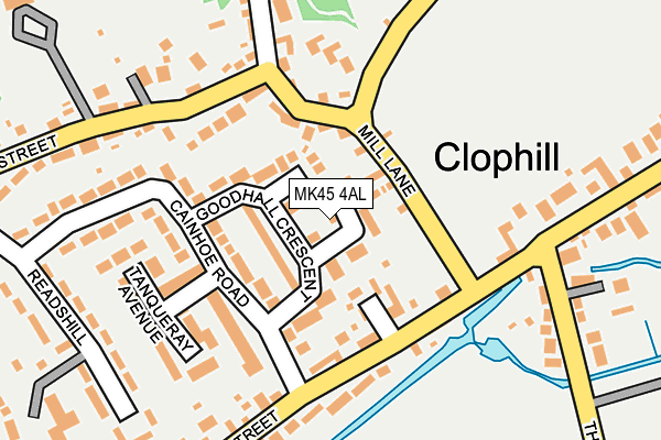 MK45 4AL map - OS OpenMap – Local (Ordnance Survey) MK45 4AL map - OS OpenMap – Local (Ordnance Survey)
