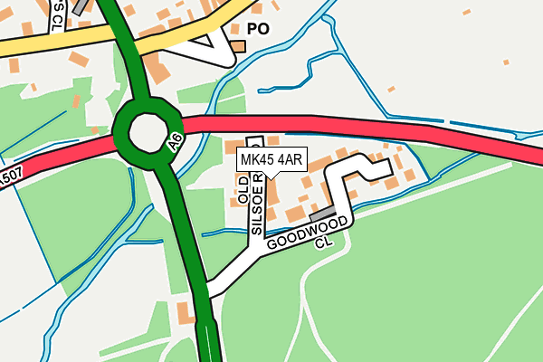 MK45 4AR map - OS OpenMap – Local (Ordnance Survey) MK45 4AR map - OS OpenMap – Local (Ordnance Survey)