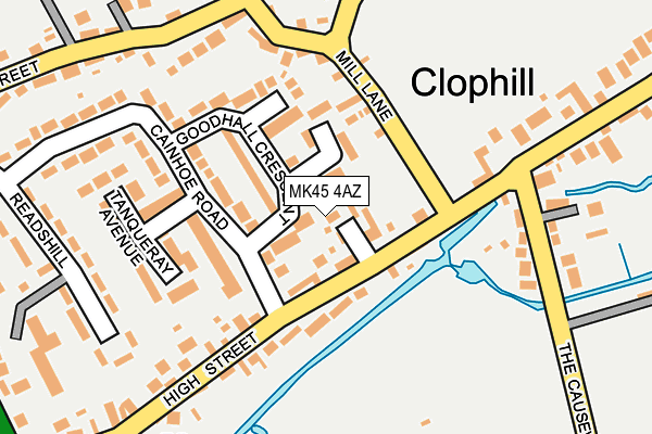 MK45 4AZ map - OS OpenMap – Local (Ordnance Survey) MK45 4AZ map - OS OpenMap – Local (Ordnance Survey)