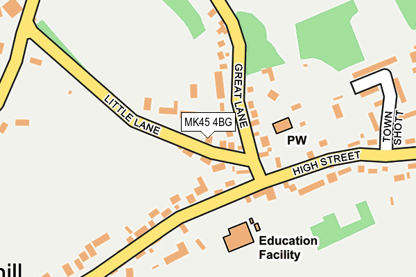 MK45 4BG map - OS OpenMap – Local (Ordnance Survey) MK45 4BG map - OS OpenMap – Local (Ordnance Survey)