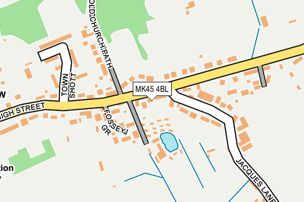 MK45 4BL map - OS OpenMap – Local (Ordnance Survey) MK45 4BL map - OS OpenMap – Local (Ordnance Survey)