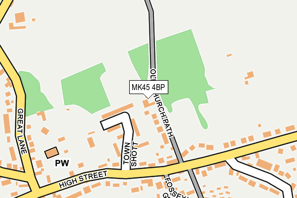 MK45 4BP map - OS OpenMap – Local (Ordnance Survey) MK45 4BP map - OS OpenMap – Local (Ordnance Survey)