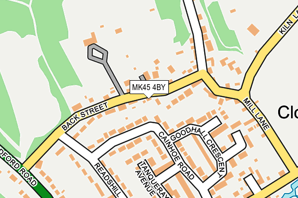 MK45 4BY map - OS OpenMap – Local (Ordnance Survey) MK45 4BY map - OS OpenMap – Local (Ordnance Survey)