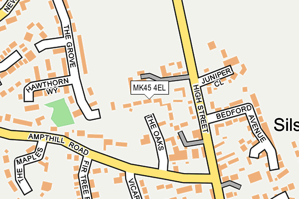 MK45 4EL map - OS OpenMap – Local (Ordnance Survey) MK45 4EL map - OS OpenMap – Local (Ordnance Survey)