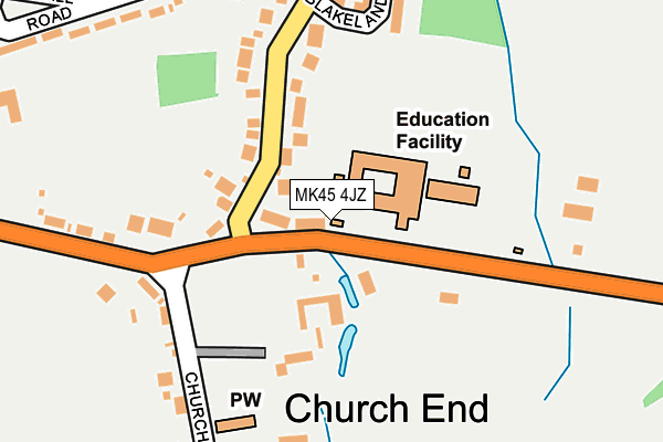 MK45 4JZ map - OS OpenMap – Local (Ordnance Survey) MK45 4JZ map - OS OpenMap – Local (Ordnance Survey)