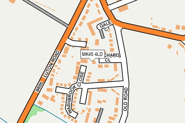 MK45 4LD map - OS OpenMap – Local (Ordnance Survey) MK45 4LD map - OS OpenMap – Local (Ordnance Survey)