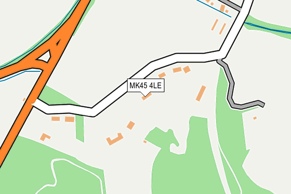 MK45 4LE map - OS OpenMap – Local (Ordnance Survey) MK45 4LE map - OS OpenMap – Local (Ordnance Survey)