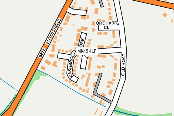 MK45 4LF map - OS OpenMap – Local (Ordnance Survey) MK45 4LF map - OS OpenMap – Local (Ordnance Survey)