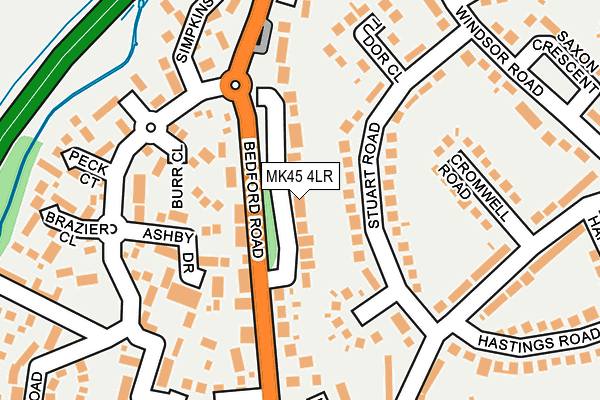 MK45 4LR map - OS OpenMap – Local (Ordnance Survey) MK45 4LR map - OS OpenMap – Local (Ordnance Survey)