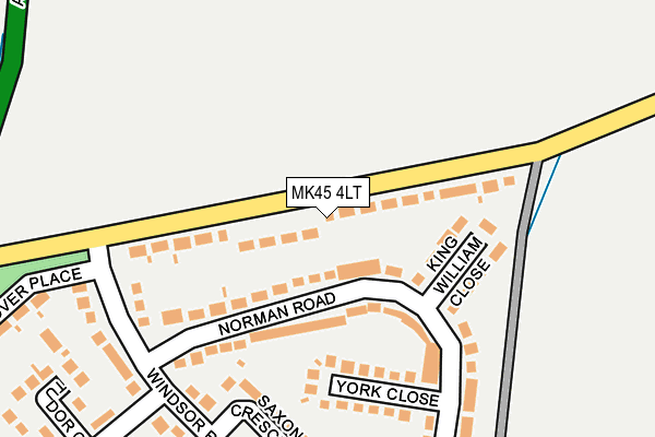 MK45 4LT map - OS OpenMap – Local (Ordnance Survey) MK45 4LT map - OS OpenMap – Local (Ordnance Survey)