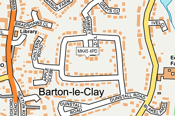 MK45 4PD map - OS OpenMap – Local (Ordnance Survey) MK45 4PD map - OS OpenMap – Local (Ordnance Survey)