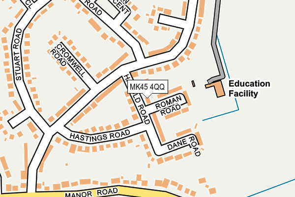 MK45 4QQ map - OS OpenMap – Local (Ordnance Survey) MK45 4QQ map - OS OpenMap – Local (Ordnance Survey)