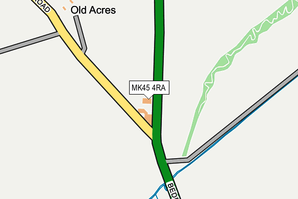 MK45 4RA map - OS OpenMap – Local (Ordnance Survey) MK45 4RA map - OS OpenMap – Local (Ordnance Survey)
