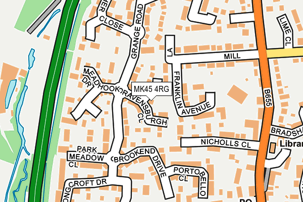 MK45 4RG map - OS OpenMap – Local (Ordnance Survey) MK45 4RG map - OS OpenMap – Local (Ordnance Survey)