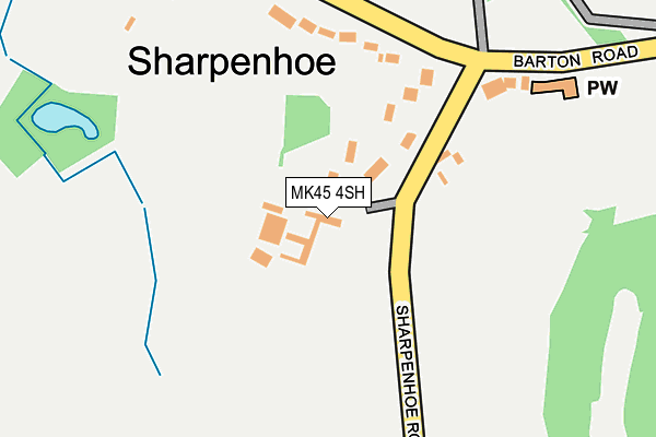 MK45 4SH map - OS OpenMap – Local (Ordnance Survey) MK45 4SH map - OS OpenMap – Local (Ordnance Survey)