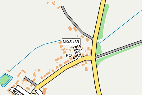 MK45 4SR map - OS OpenMap – Local (Ordnance Survey) MK45 4SR map - OS OpenMap – Local (Ordnance Survey)