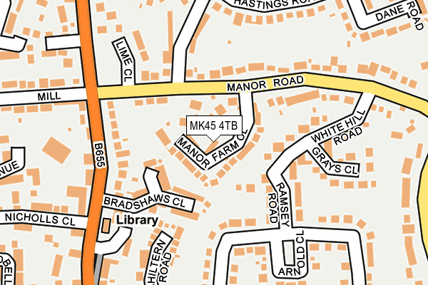 MK45 4TB map - OS OpenMap – Local (Ordnance Survey) MK45 4TB map - OS OpenMap – Local (Ordnance Survey)
