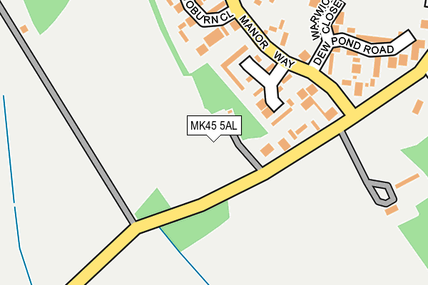 MK45 5AL map - OS OpenMap – Local (Ordnance Survey) MK45 5AL map - OS OpenMap – Local (Ordnance Survey)