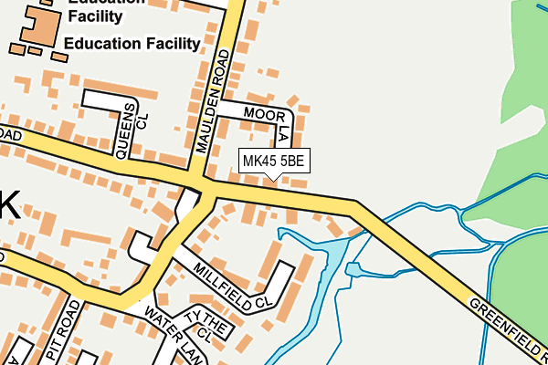 MK45 5BE map - OS OpenMap – Local (Ordnance Survey) MK45 5BE map - OS OpenMap – Local (Ordnance Survey)