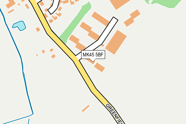 MK45 5BF map - OS OpenMap – Local (Ordnance Survey) MK45 5BF map - OS OpenMap – Local (Ordnance Survey)