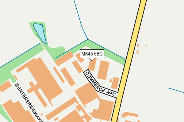 MK45 5BG map - OS OpenMap – Local (Ordnance Survey) MK45 5BG map - OS OpenMap – Local (Ordnance Survey)