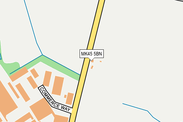 MK45 5BN map - OS OpenMap – Local (Ordnance Survey) MK45 5BN map - OS OpenMap – Local (Ordnance Survey)