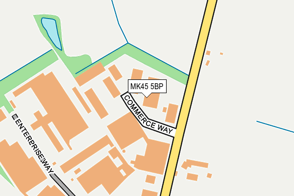 MK45 5BP map - OS OpenMap – Local (Ordnance Survey) MK45 5BP map - OS OpenMap – Local (Ordnance Survey)