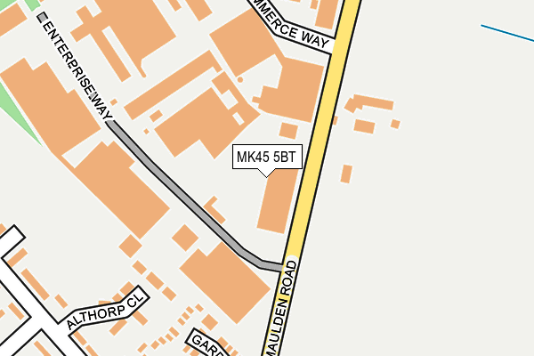 MK45 5BT map - OS OpenMap – Local (Ordnance Survey) MK45 5BT map - OS OpenMap – Local (Ordnance Survey)