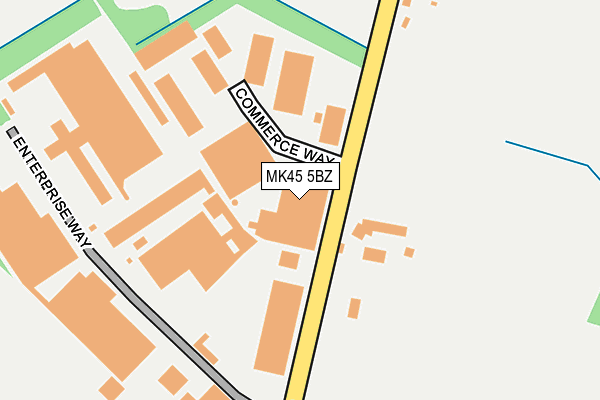MK45 5BZ map - OS OpenMap – Local (Ordnance Survey) MK45 5BZ map - OS OpenMap – Local (Ordnance Survey)
