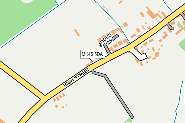 MK45 5DA map - OS OpenMap – Local (Ordnance Survey) MK45 5DA map - OS OpenMap – Local (Ordnance Survey)