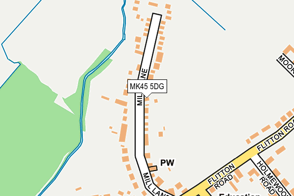 MK45 5DG map - OS OpenMap – Local (Ordnance Survey) MK45 5DG map - OS OpenMap – Local (Ordnance Survey)