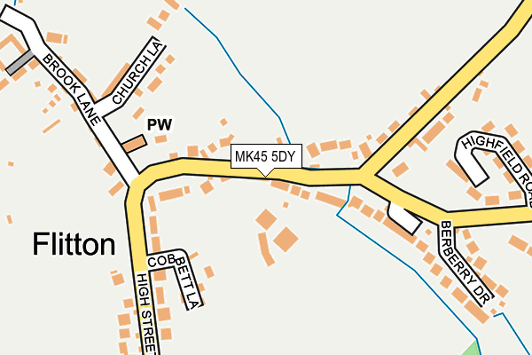 MK45 5DY map - OS OpenMap – Local (Ordnance Survey) MK45 5DY map - OS OpenMap – Local (Ordnance Survey)