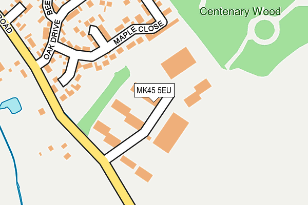 MK45 5EU map - OS OpenMap – Local (Ordnance Survey) MK45 5EU map - OS OpenMap – Local (Ordnance Survey)