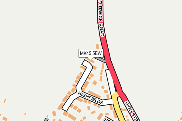 MK45 5EW map - OS OpenMap – Local (Ordnance Survey) MK45 5EW map - OS OpenMap – Local (Ordnance Survey)
