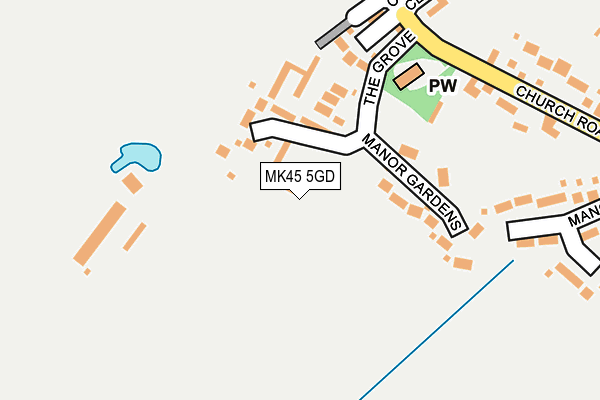 MK45 5GD map - OS OpenMap – Local (Ordnance Survey) MK45 5GD map - OS OpenMap – Local (Ordnance Survey)