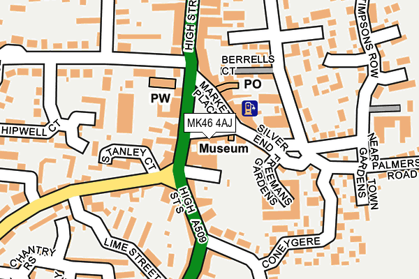MK46 4AJ map - OS OpenMap – Local (Ordnance Survey) MK46 4AJ map - OS OpenMap – Local (Ordnance Survey)