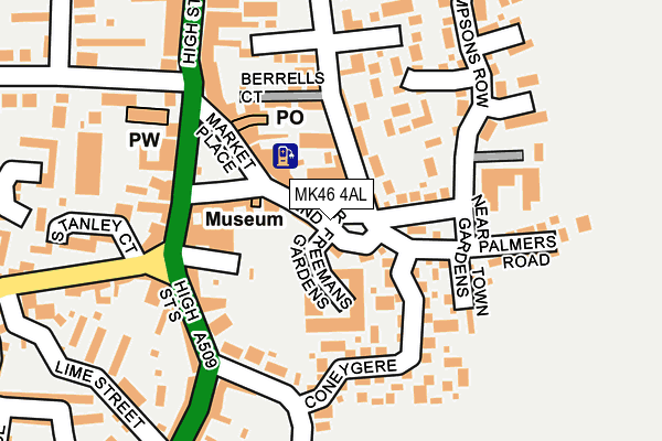 MK46 4AL map - OS OpenMap – Local (Ordnance Survey) MK46 4AL map - OS OpenMap – Local (Ordnance Survey)