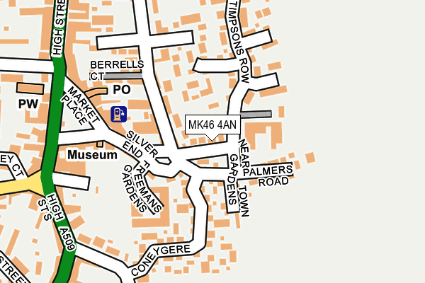 MK46 4AN map - OS OpenMap – Local (Ordnance Survey) MK46 4AN map - OS OpenMap – Local (Ordnance Survey)