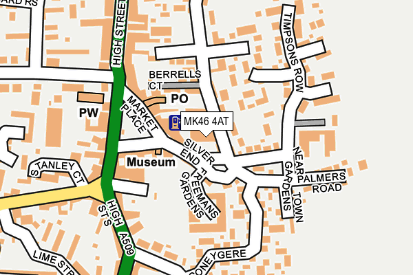 MK46 4AT map - OS OpenMap – Local (Ordnance Survey) MK46 4AT map - OS OpenMap – Local (Ordnance Survey)