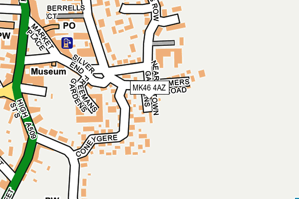 MK46 4AZ map - OS OpenMap – Local (Ordnance Survey) MK46 4AZ map - OS OpenMap – Local (Ordnance Survey)