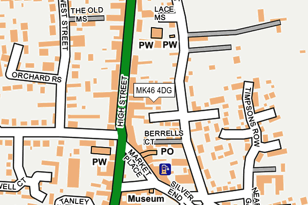 MK46 4DG map - OS OpenMap – Local (Ordnance Survey) MK46 4DG map - OS OpenMap – Local (Ordnance Survey)