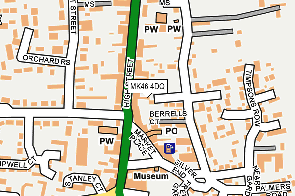 MK46 4DQ map - OS OpenMap – Local (Ordnance Survey) MK46 4DQ map - OS OpenMap – Local (Ordnance Survey)