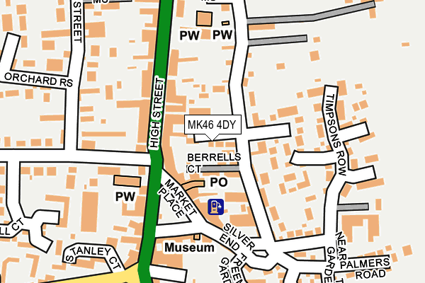 MK46 4DY map - OS OpenMap – Local (Ordnance Survey) MK46 4DY map - OS OpenMap – Local (Ordnance Survey)