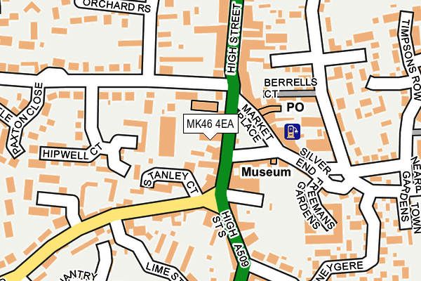 MK46 4EA map - OS OpenMap – Local (Ordnance Survey) MK46 4EA map - OS OpenMap – Local (Ordnance Survey)