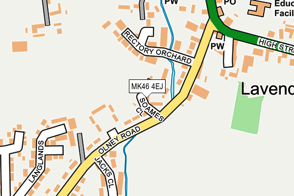 MK46 4EJ map - OS OpenMap – Local (Ordnance Survey) MK46 4EJ map - OS OpenMap – Local (Ordnance Survey)