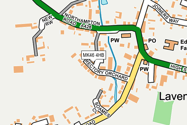MK46 4HB map - OS OpenMap – Local (Ordnance Survey) MK46 4HB map - OS OpenMap – Local (Ordnance Survey)