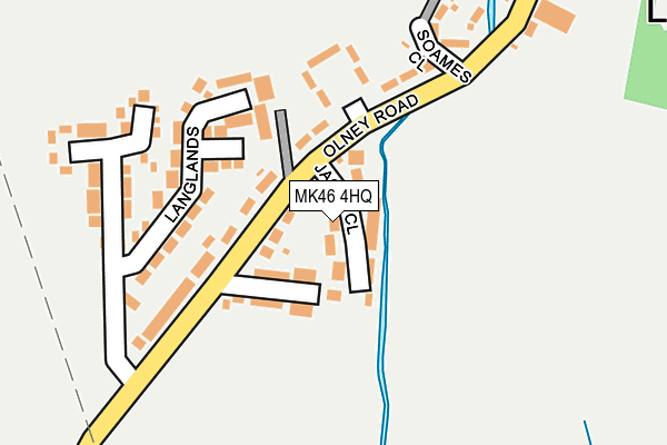 MK46 4HQ map - OS OpenMap – Local (Ordnance Survey) MK46 4HQ map - OS OpenMap – Local (Ordnance Survey)