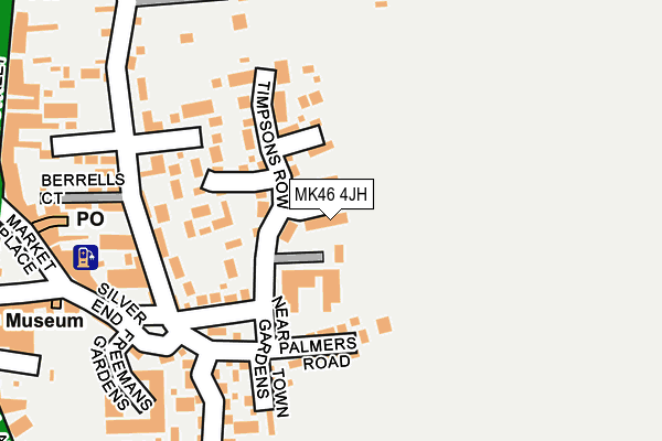 MK46 4JH map - OS OpenMap – Local (Ordnance Survey) MK46 4JH map - OS OpenMap – Local (Ordnance Survey)