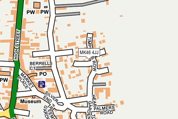 MK46 4JJ map - OS OpenMap – Local (Ordnance Survey) MK46 4JJ map - OS OpenMap – Local (Ordnance Survey)
